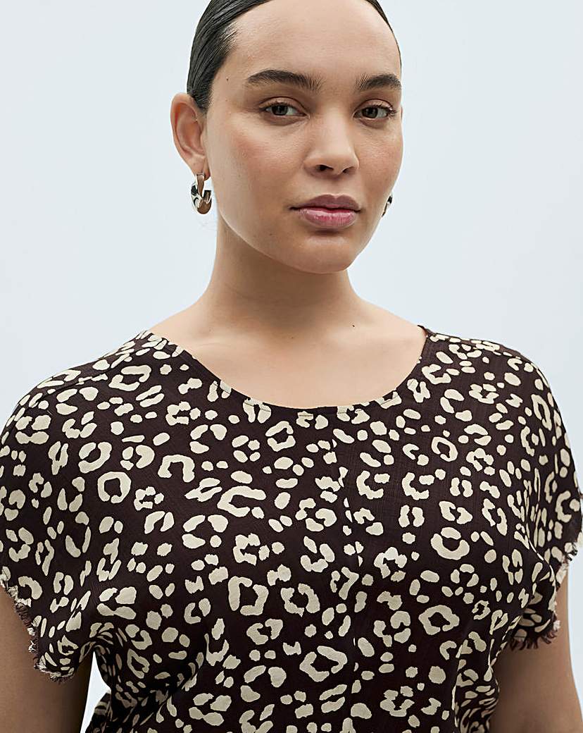 Mango Leopard-Print Dress