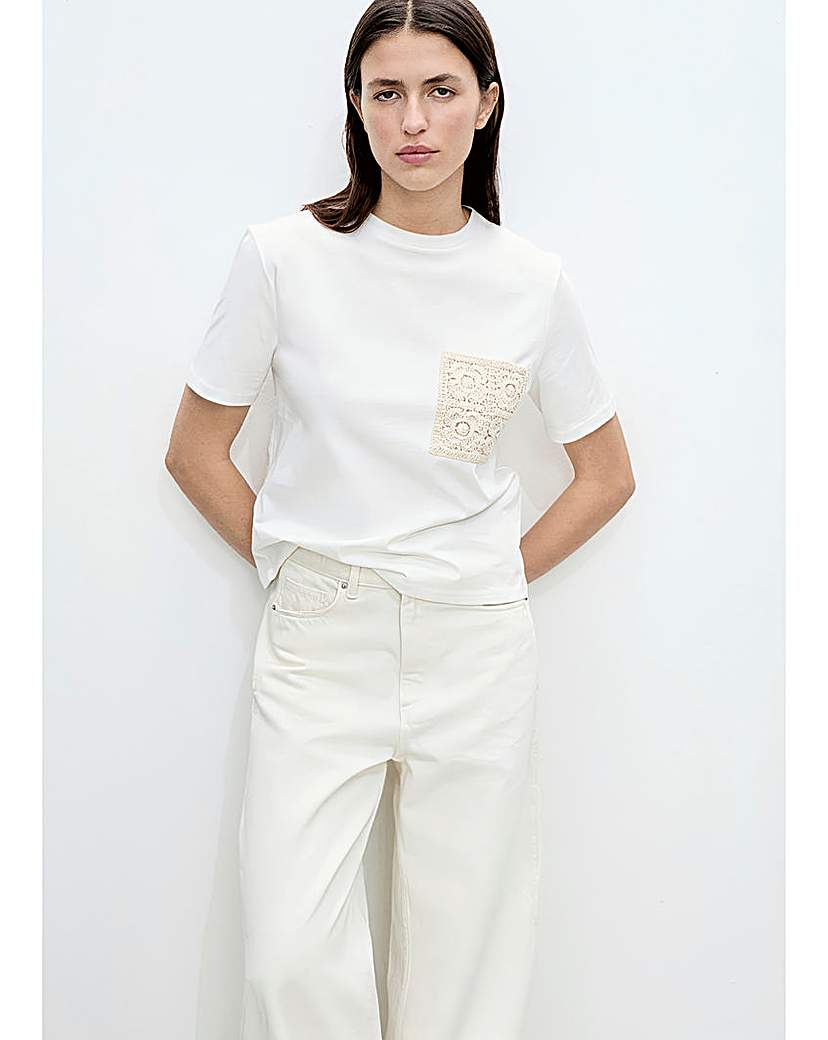 Mango T-Shirt Daisey - White