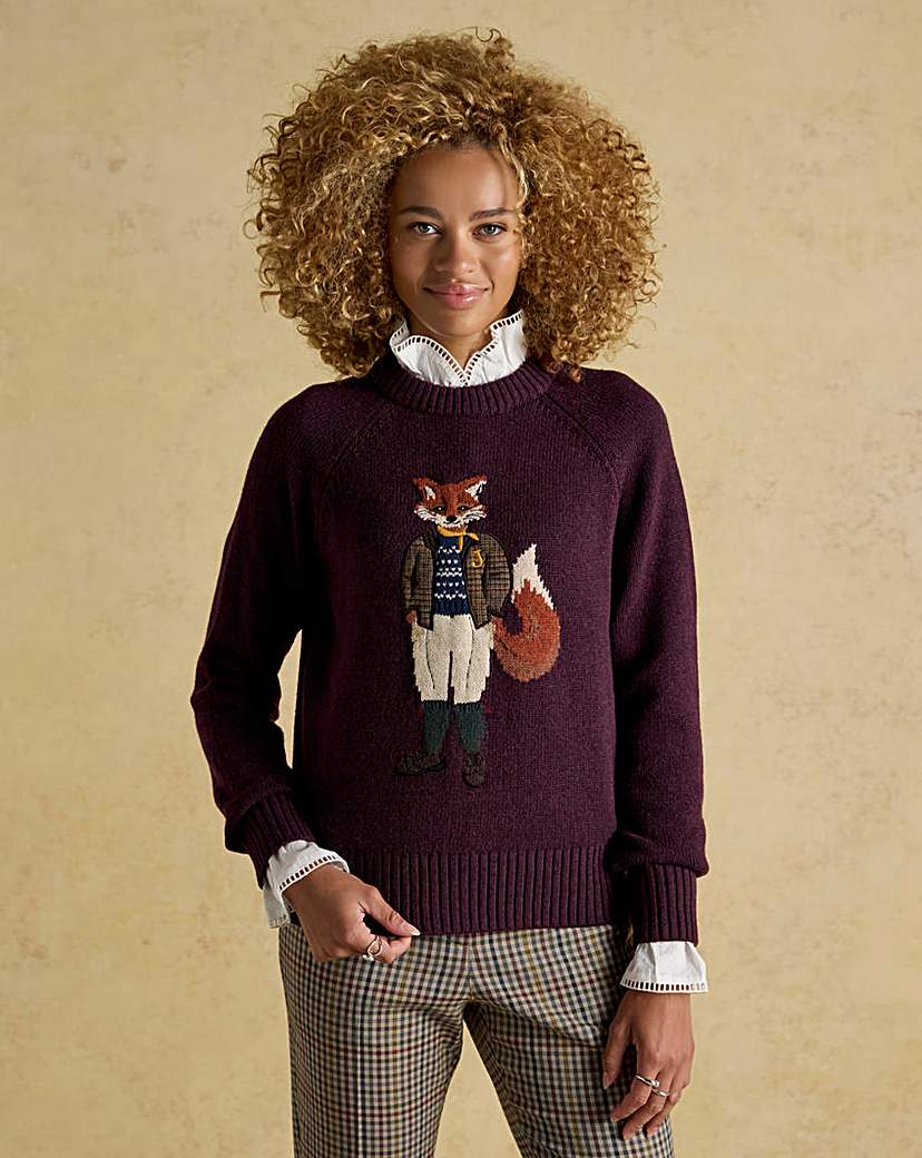 New In - Joules Jonty Fox Knitted Jumper