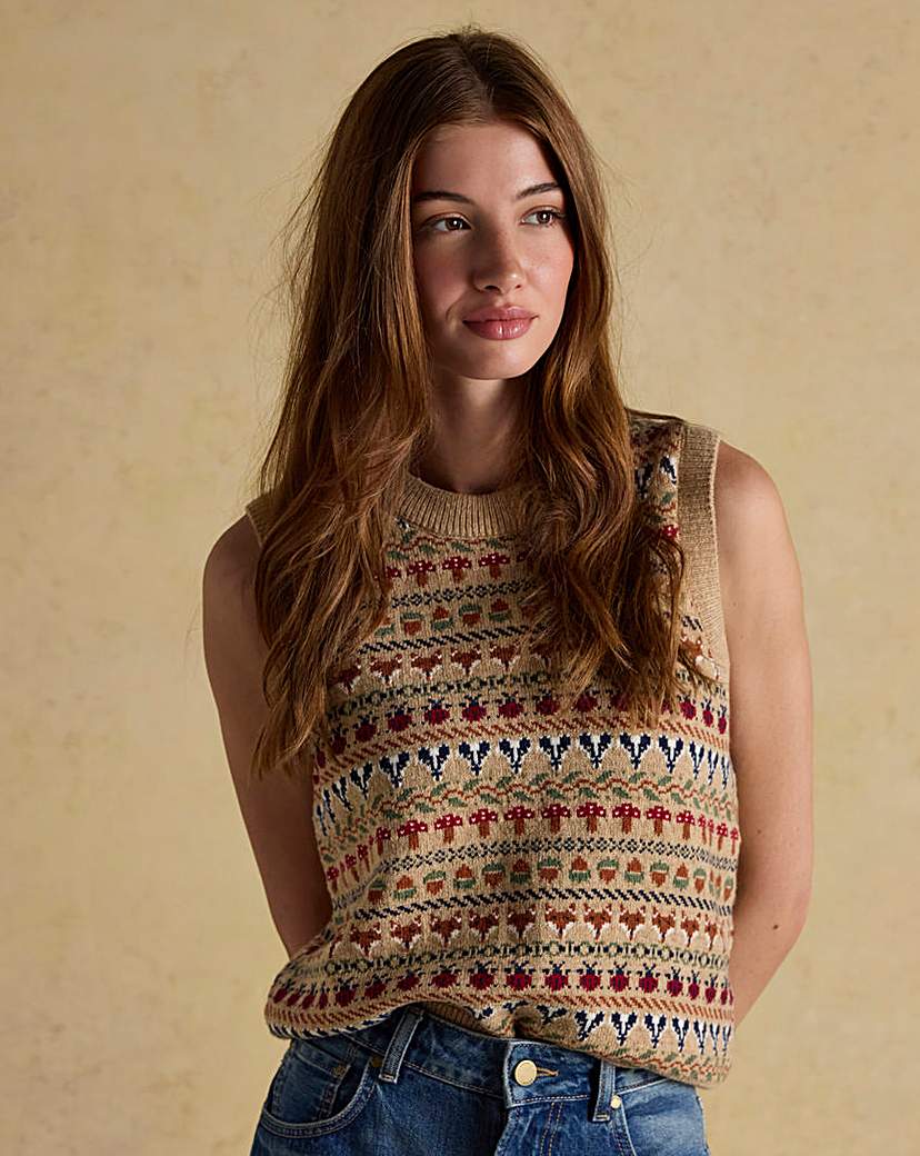 New In - Joules Woodland Knitted Vest