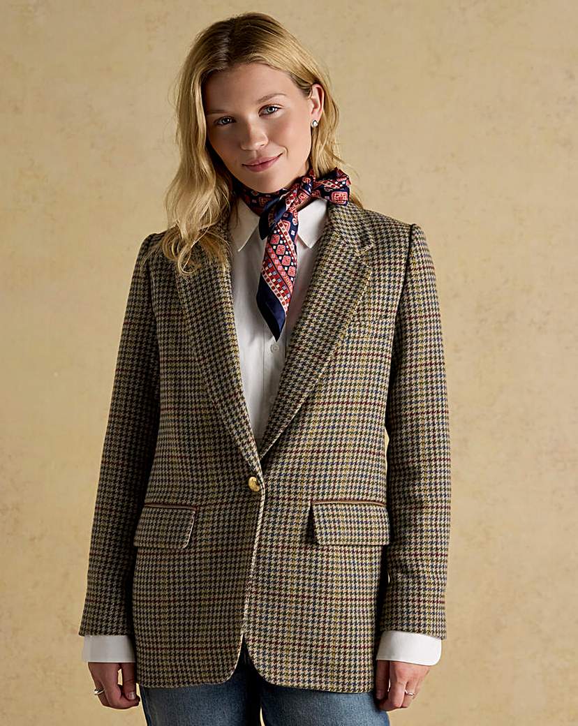 New In - Joules Hackmore Wool Blend Tweed Blazer