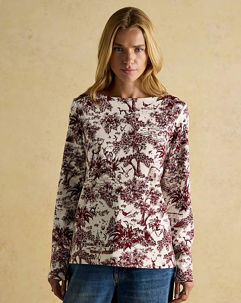 New In - Joules Printed Harbour Top