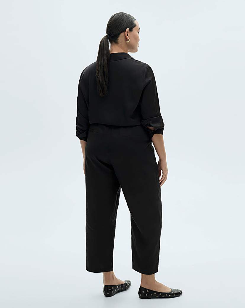 Mango Linen Straight Linen-Blend Trouser