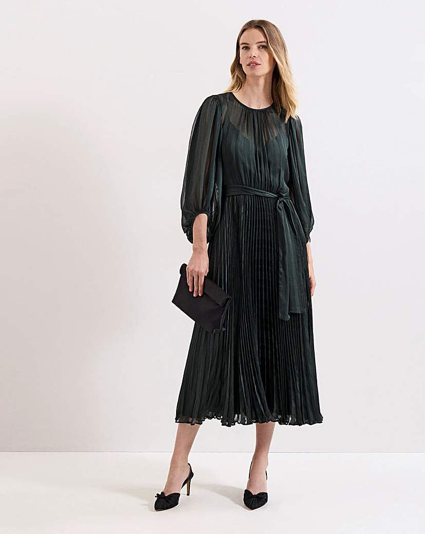 New In - Phase Eight Lucie Striped Pleat Dress