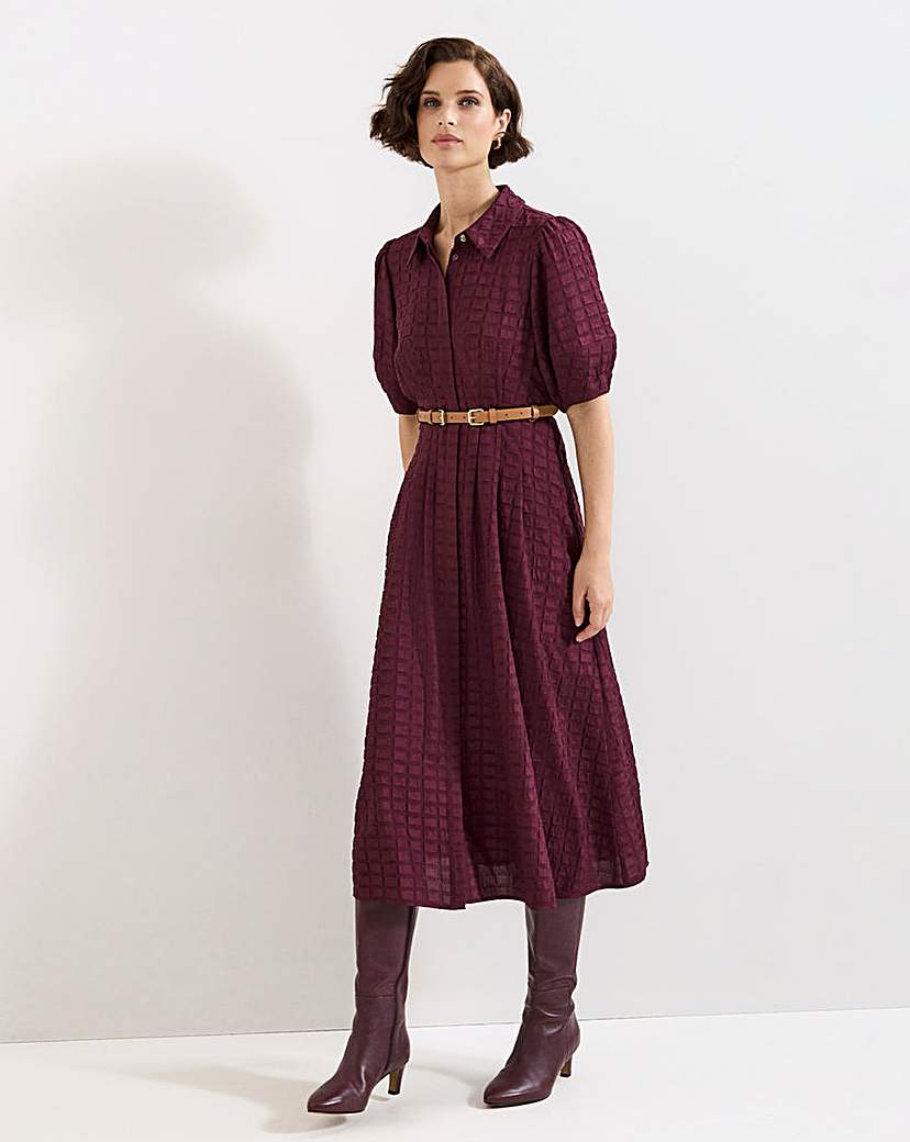 New In - Phase Eight Yasmine Textured Midi Dress