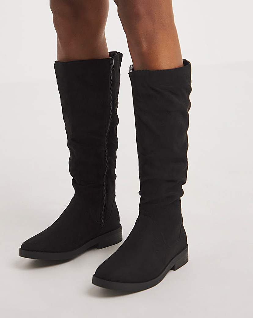 Ruched Boot E Fit Super Curvy Calf