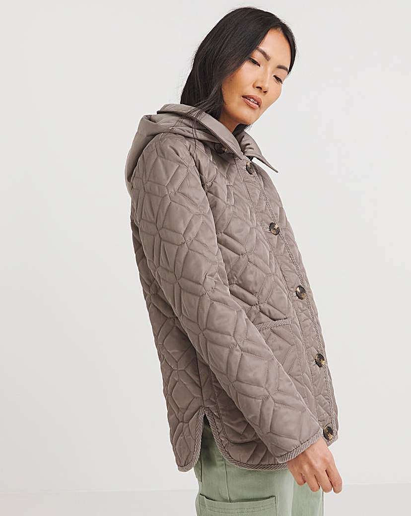 Down quilted jacket on sale