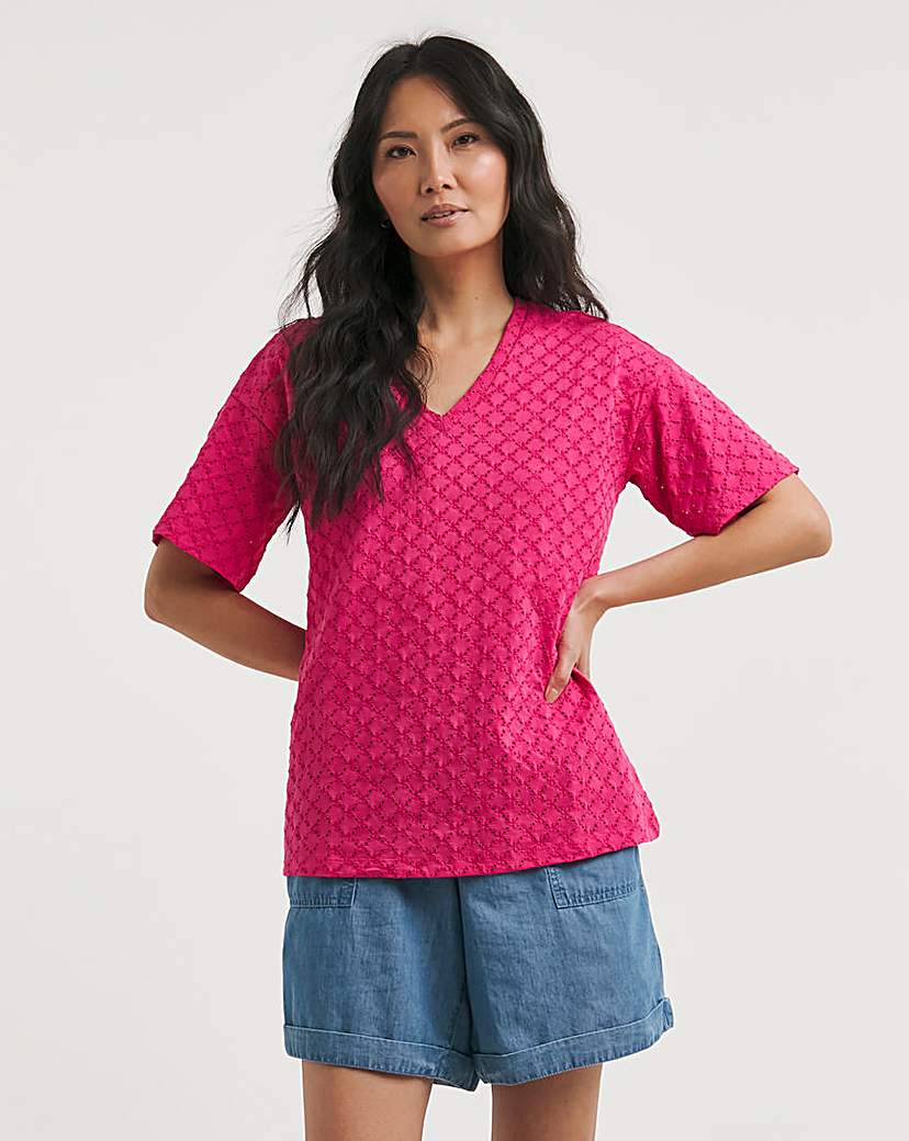 Julipa Broderie V-Neck T-Shirt