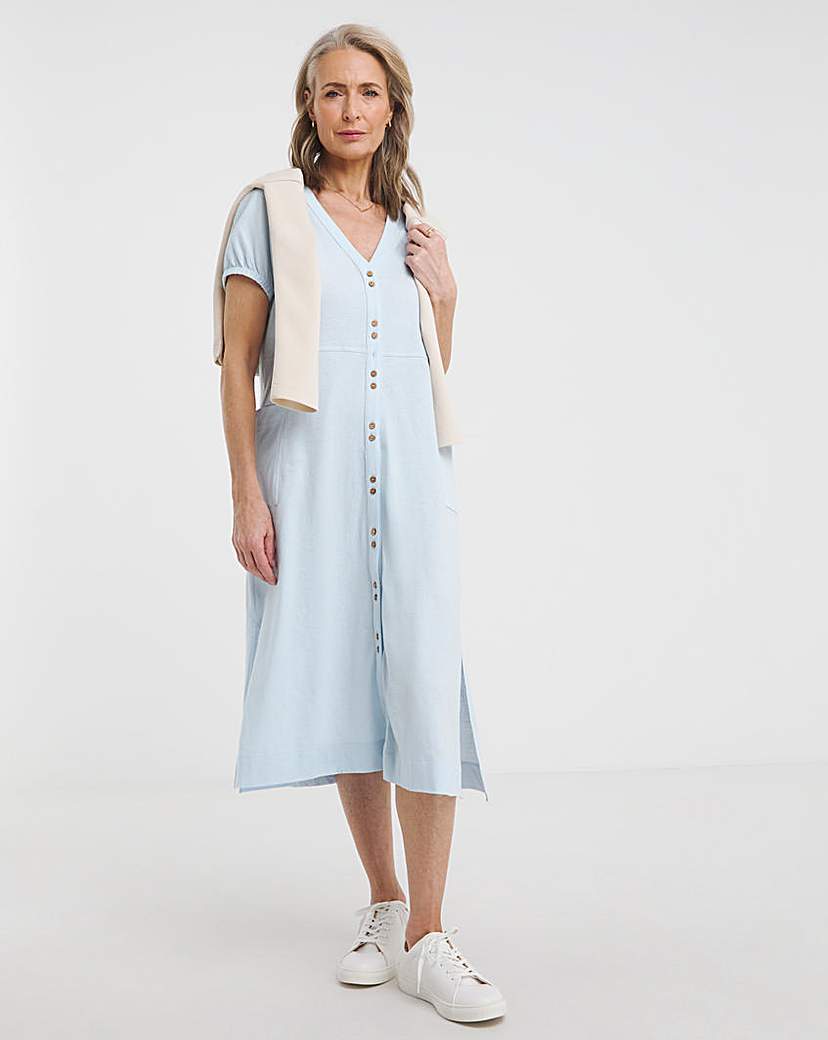 Julipa Linen Mix Jersey Pocket Dress