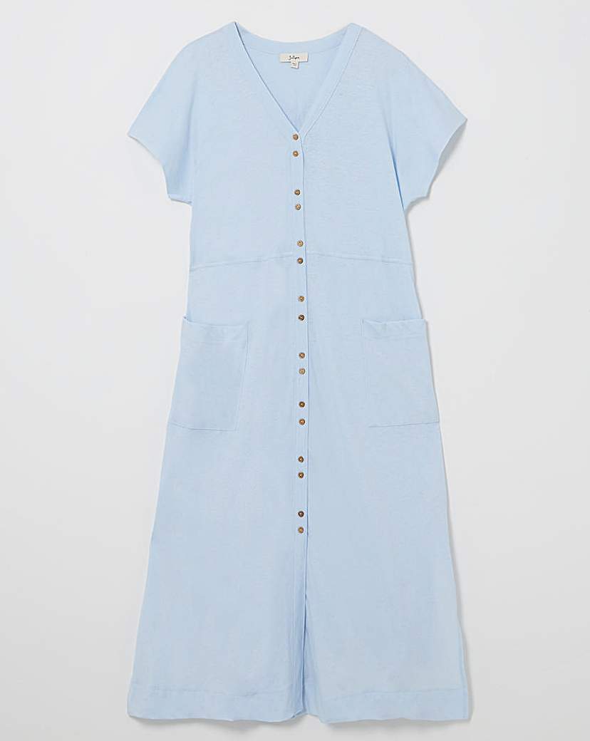 Julipa Linen Mix Jersey Pocket Dress