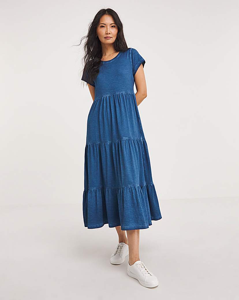 Julipa Tiered Garment Dyed Dress