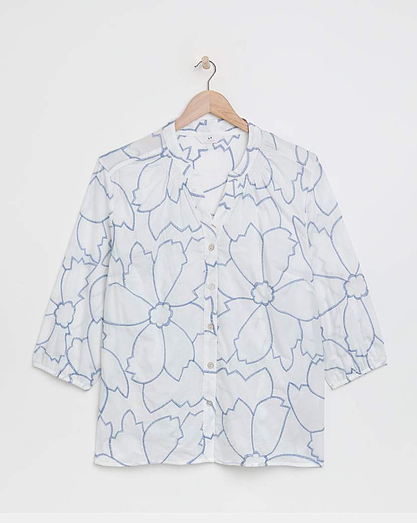Julipa Pure Cotton Volume Sleeve Shirt
