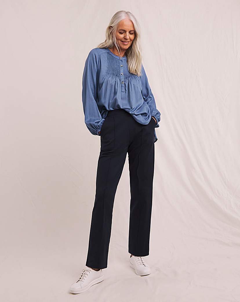 Slimma Comfort Fit Navy Trouser Regular