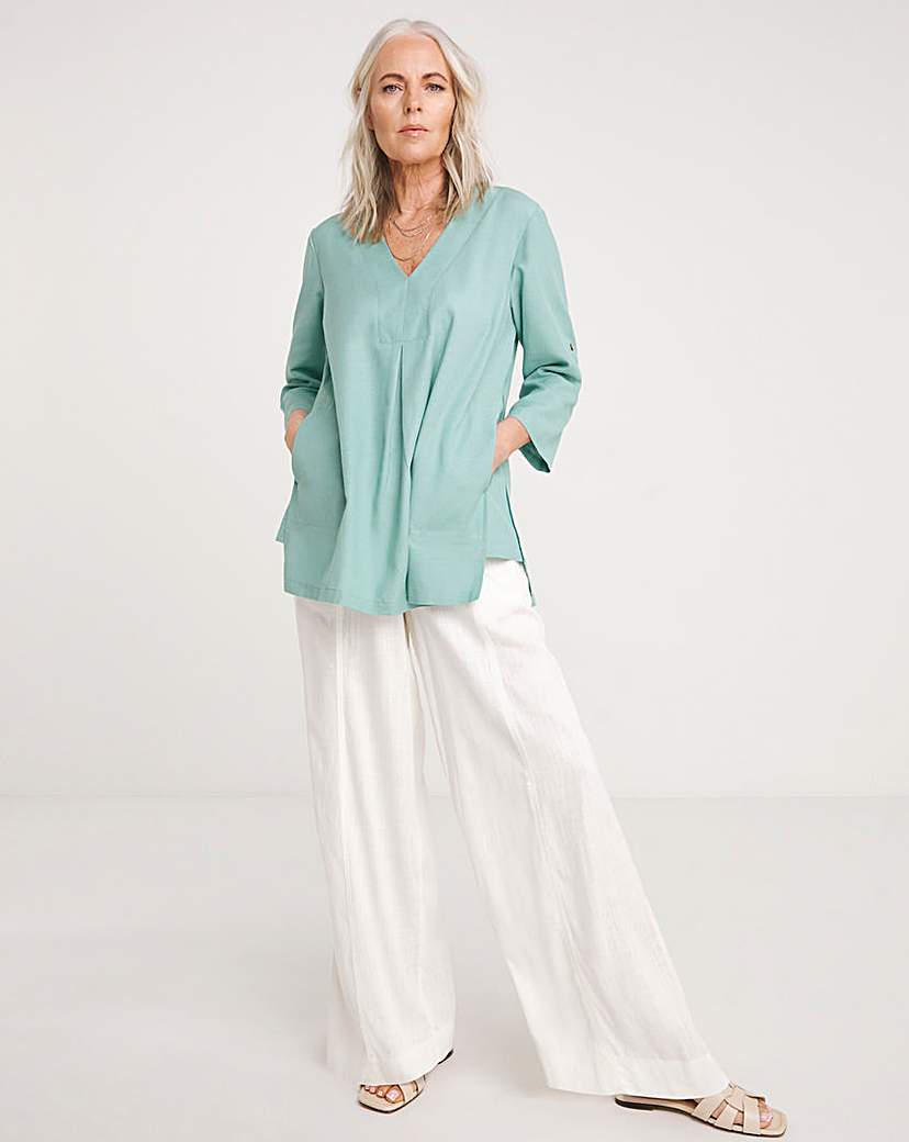 Julipa Linen Mix Pocket Tunic