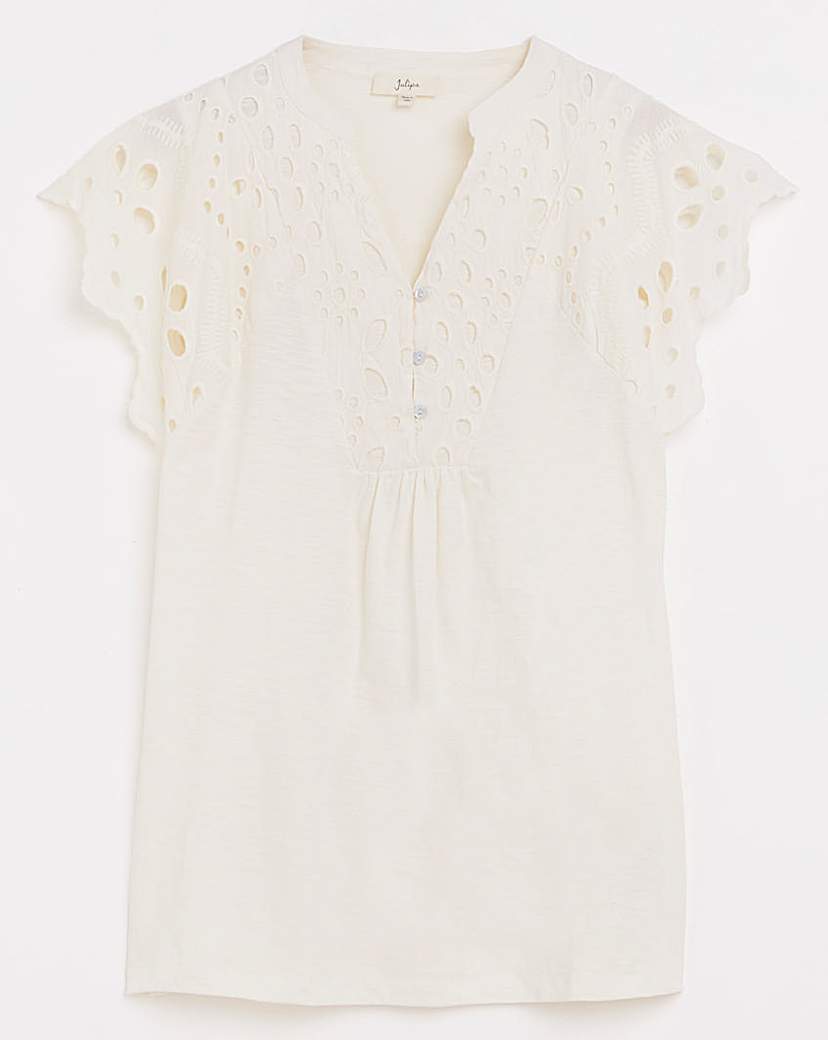 Julipa Broderie Pure Cotton Top