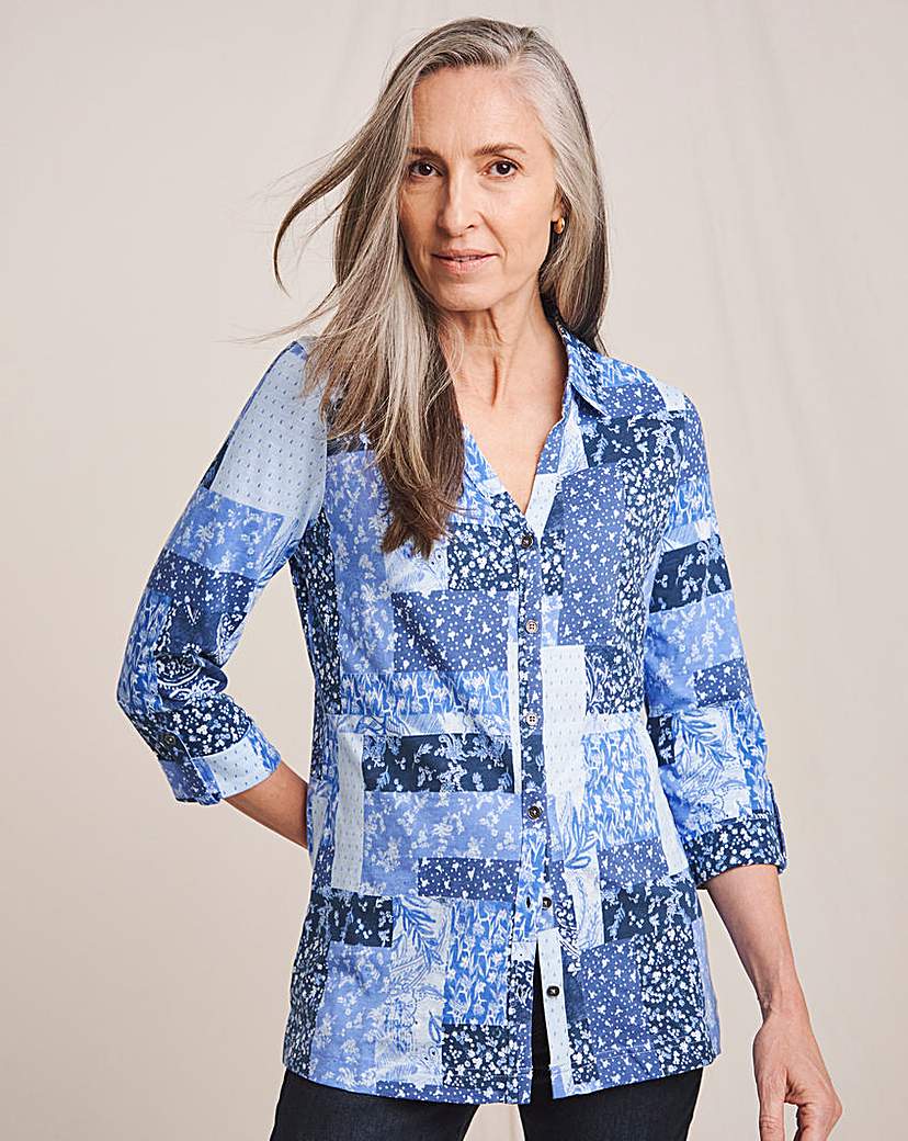 Julipa Longline Pure Cotton Jersey Shirt