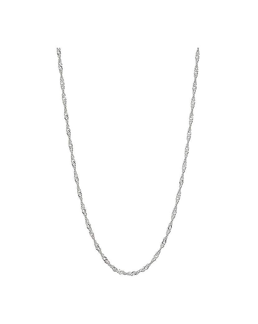 Simply Silver Singapore Chain Necklace