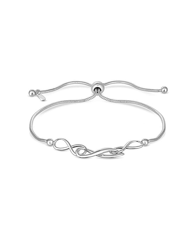 Simply Silver Infinity Toggle Bracelet