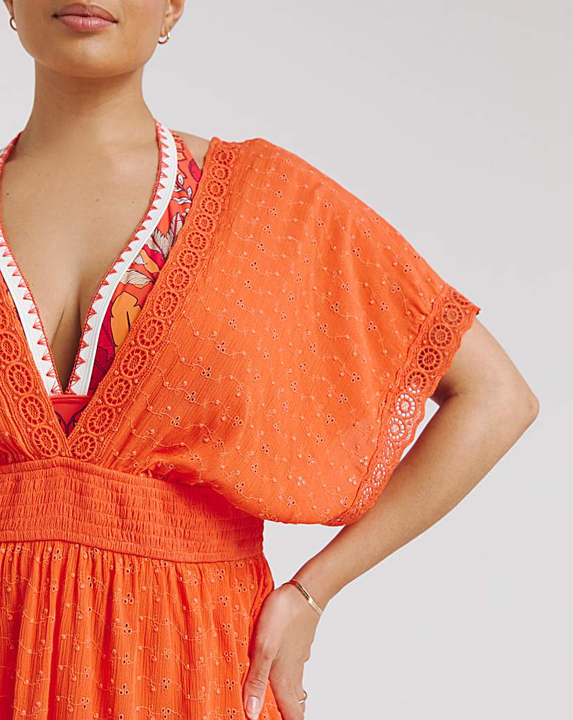 Figleaves Broderie Beach Dress