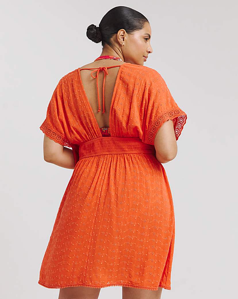 Figleaves Broderie Beach Dress
