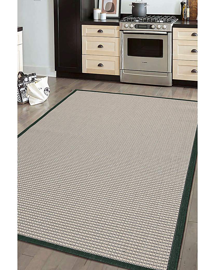 Homemaker Green Indoor And Outdoor Border Rug 160X230