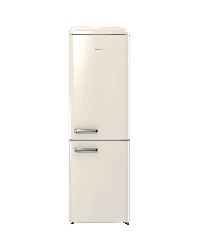 Hisense Fridge Freezer - Retro Cream