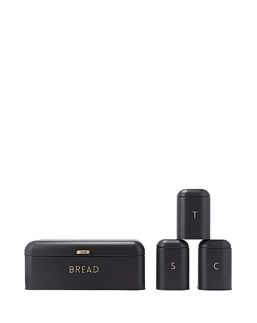 Salter Charcoal Bread Bin & Canister Set