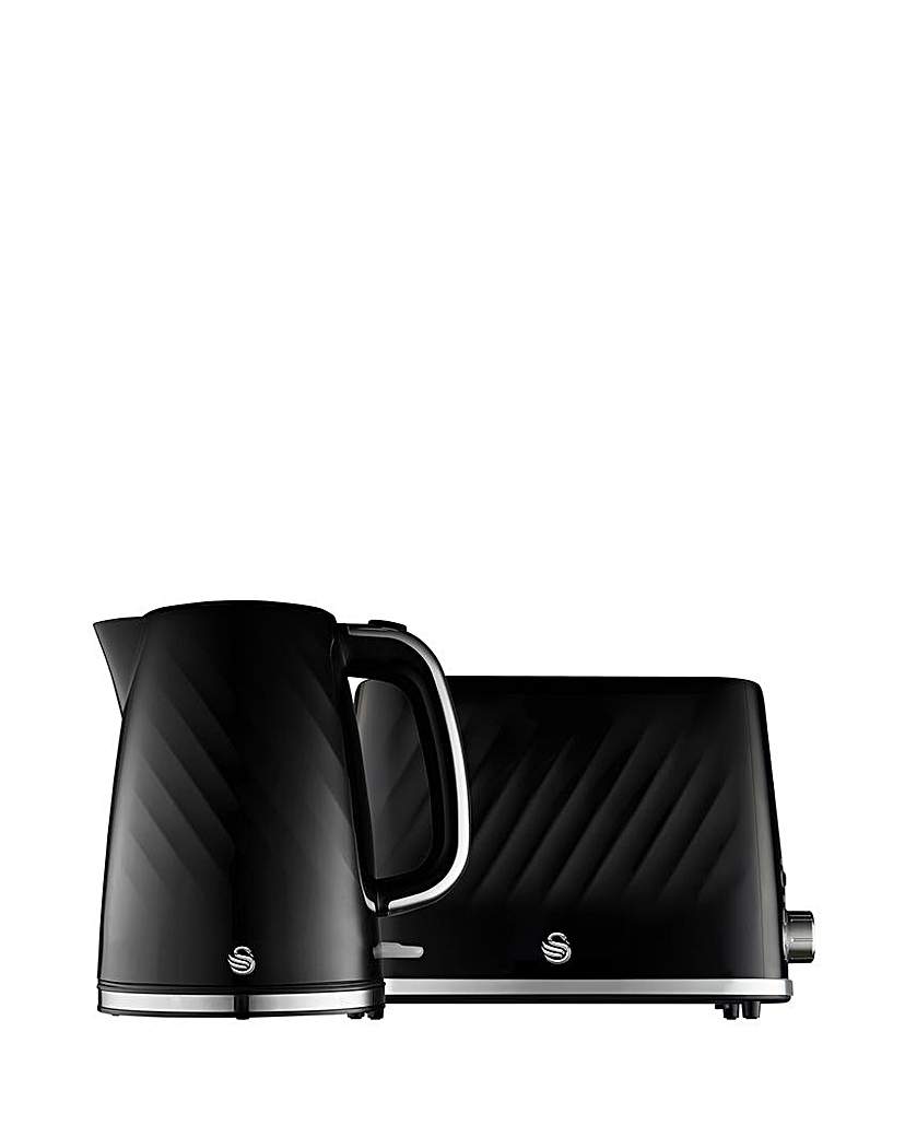 Swan Windsor Kettle and Toaster Black