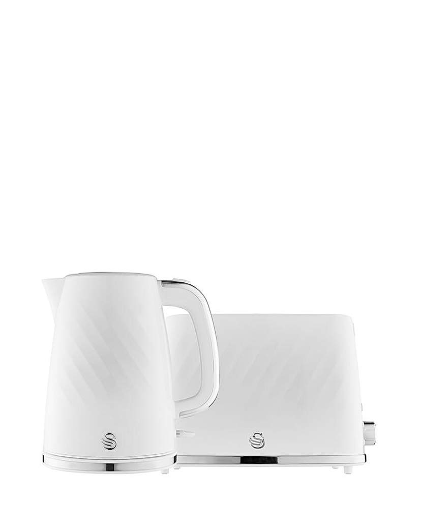 Swan Windsor Kettle and Toaster White