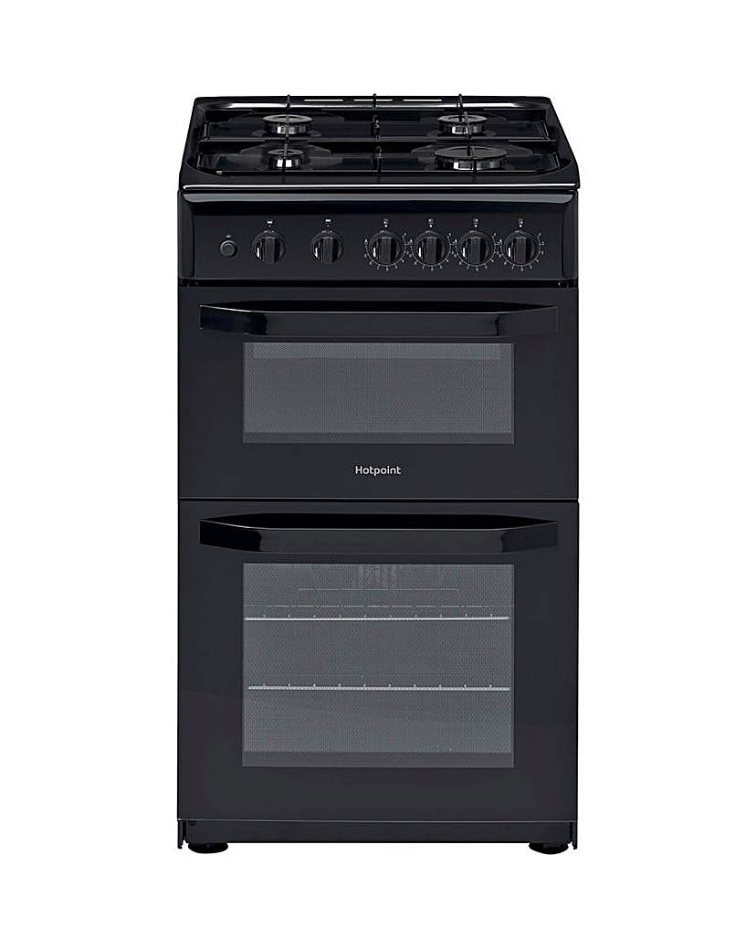 HOTPOINT HD5G00KCB Gas Cooker + Install