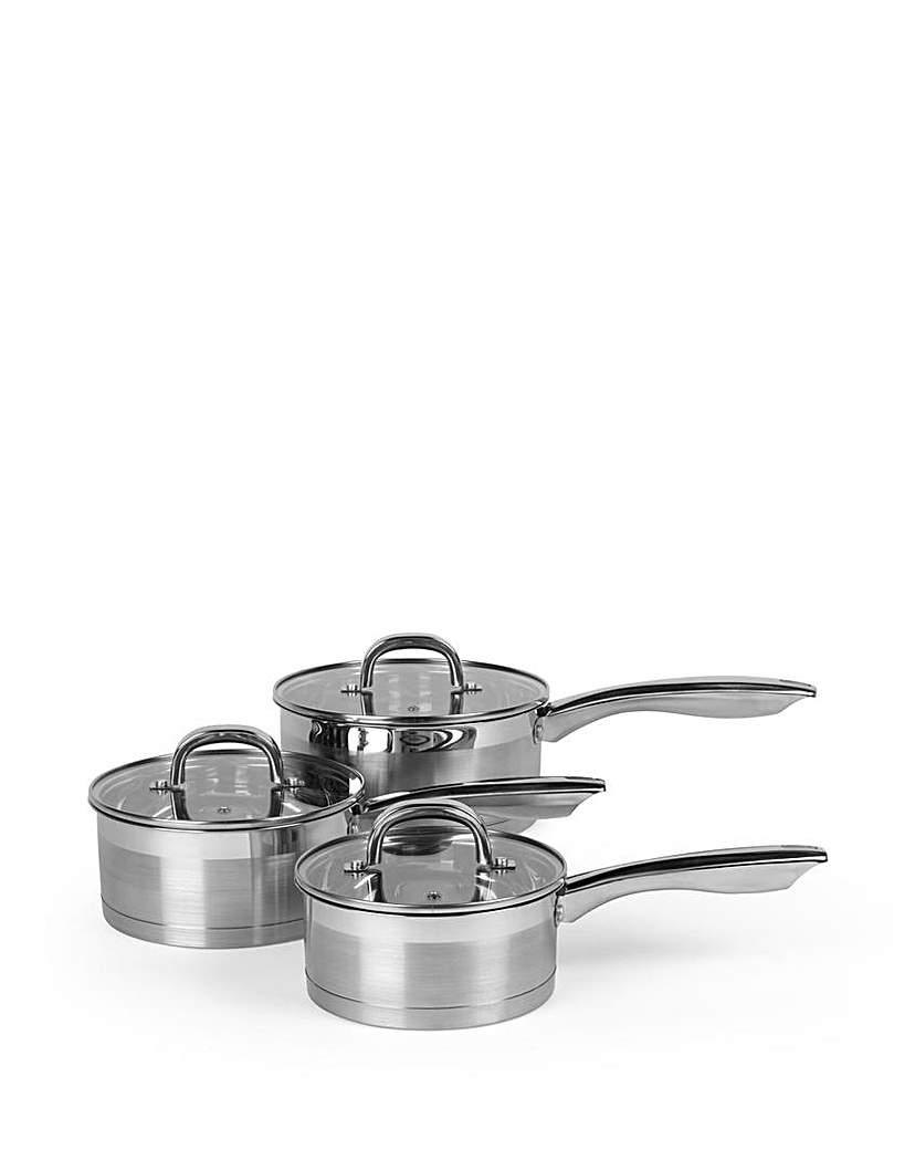 Salter Timeless Stainless Steel Pan Set