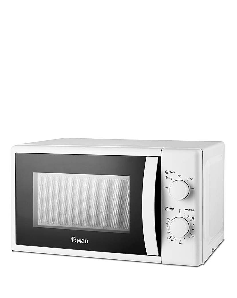 New In - Swan SM4420WHT Manual Microwave