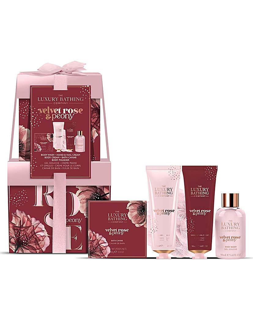 New In - Luxury Bathing Box Set Velvet Rose Peony