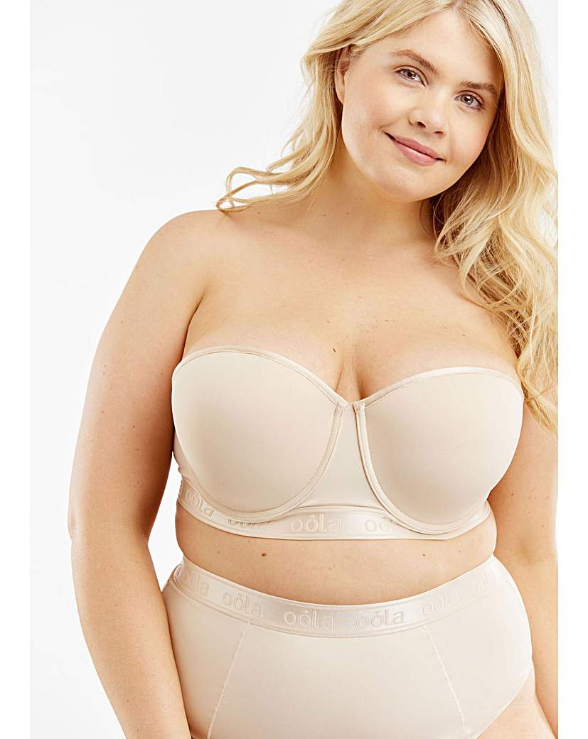 Oola Lingerie Moulded Strapless Bra In Latte | UK Size 38D Women's - Latte