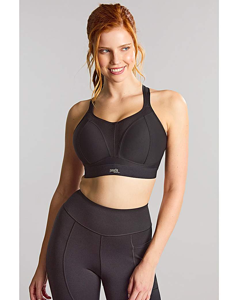 Panache Black Boundless Non Wired Sport Bra - 28Gg