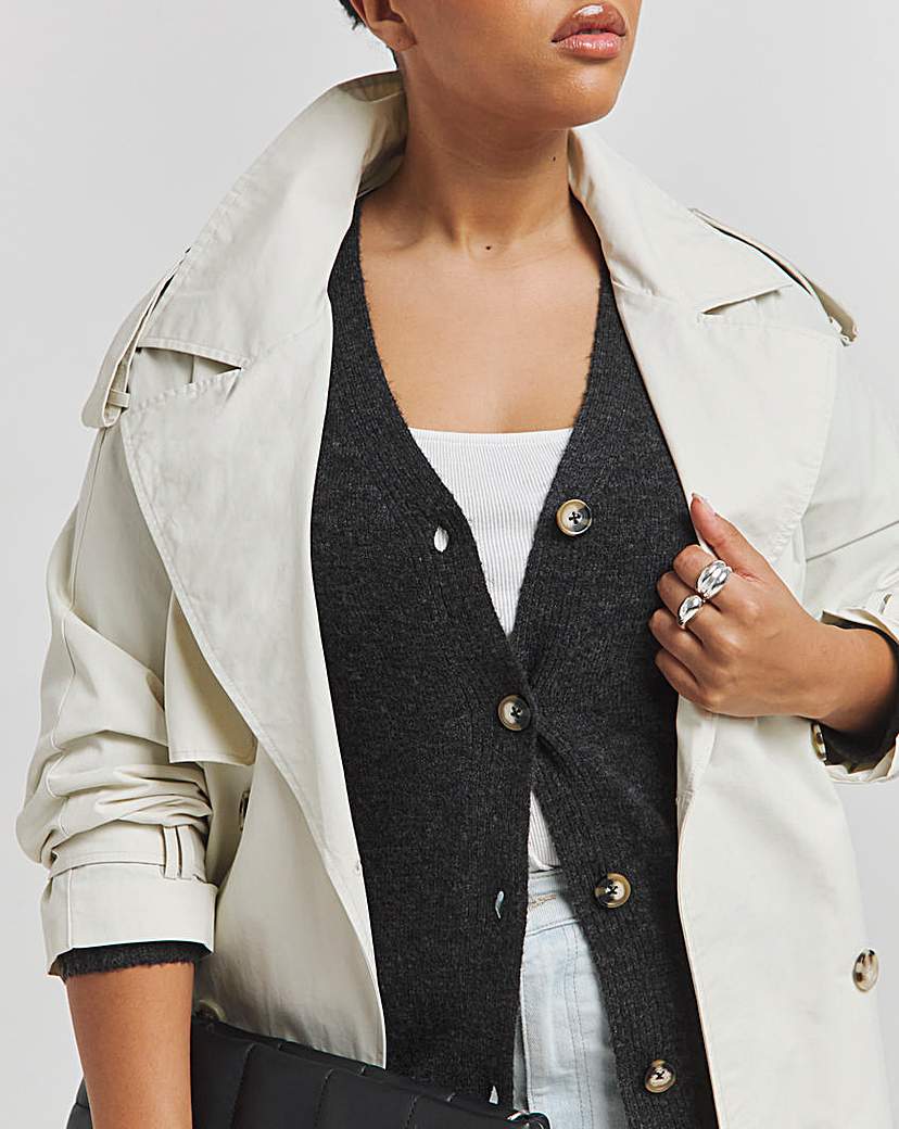 Charcoal Boyfriend Cardigan