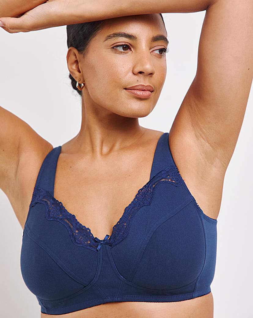 2 Pack Non Wired Navy/Blush Bras