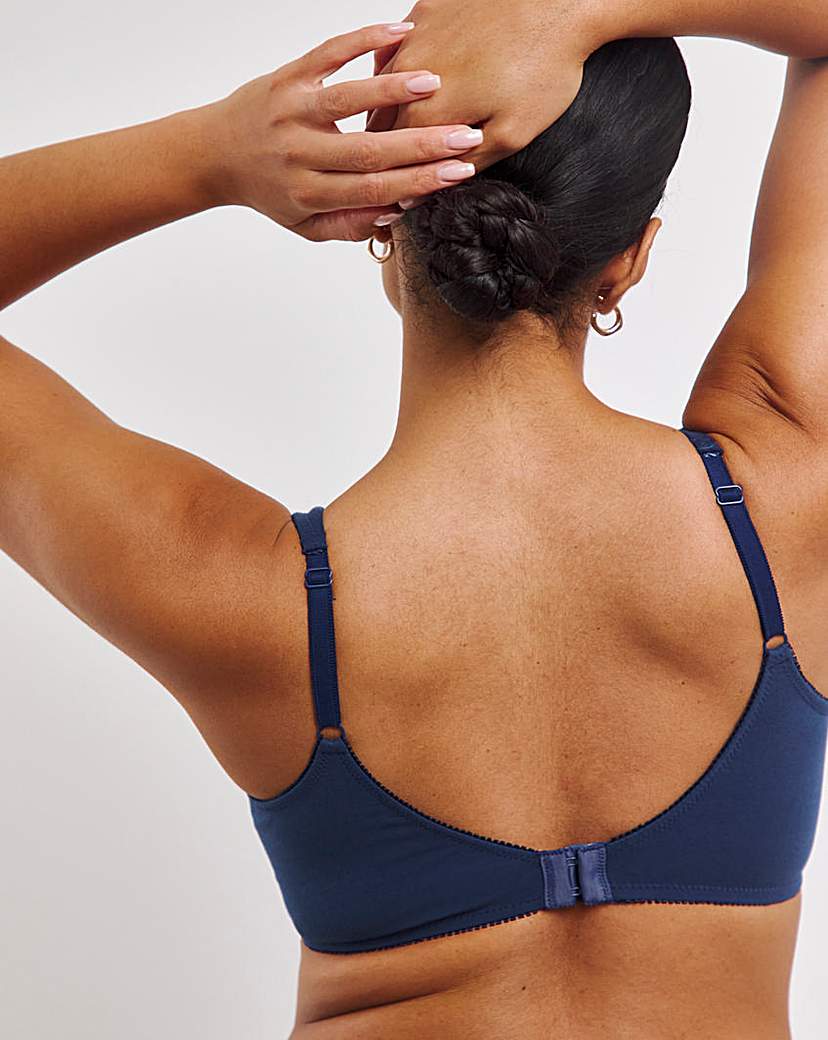 2 Pack Non Wired Navy/Blush Bras