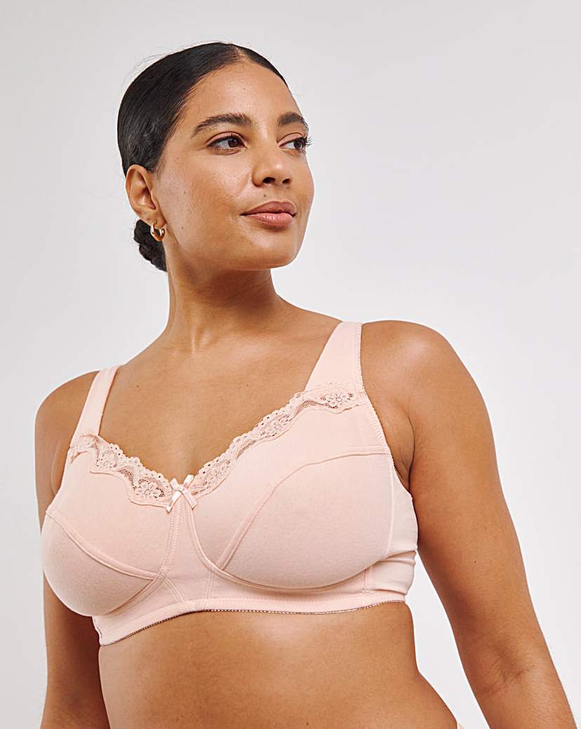 2 Pack Non Wired White/Blush Bras