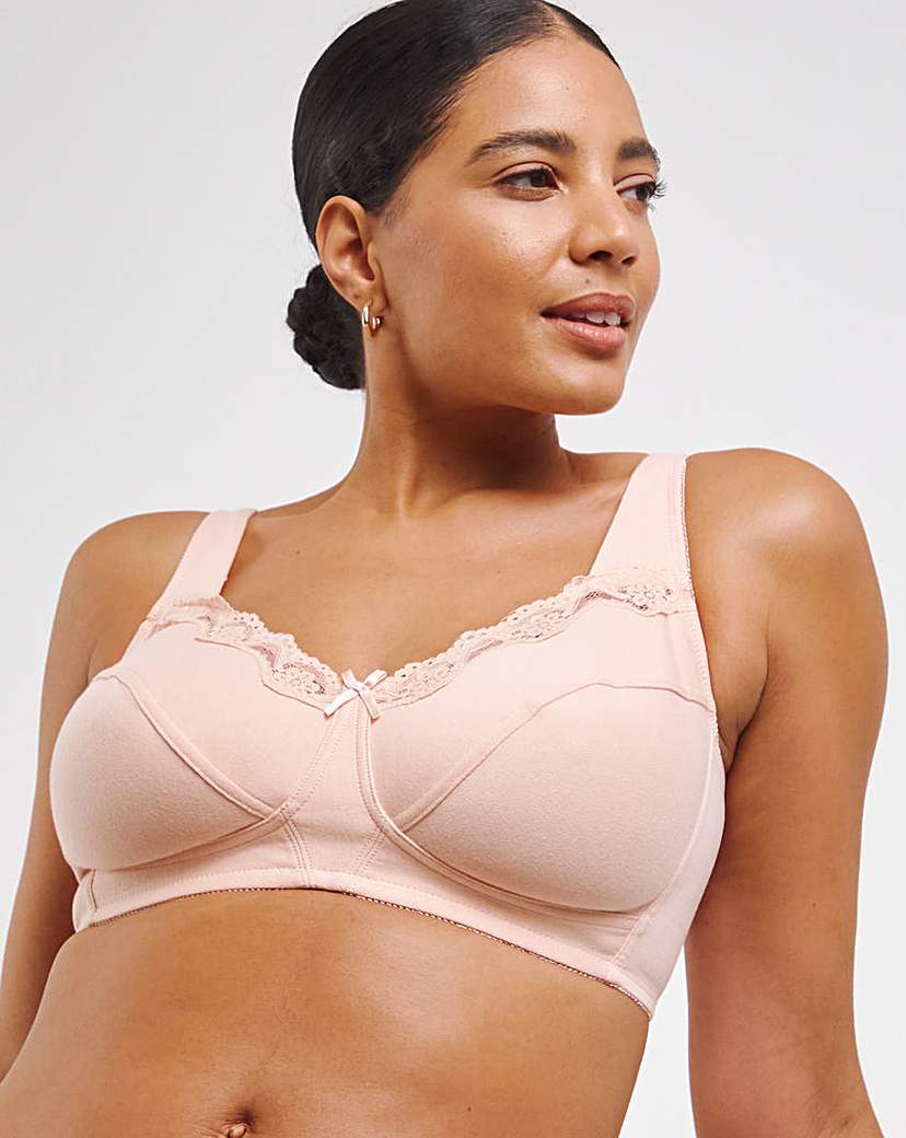 2 Pack Non Wired White/Blush Bras