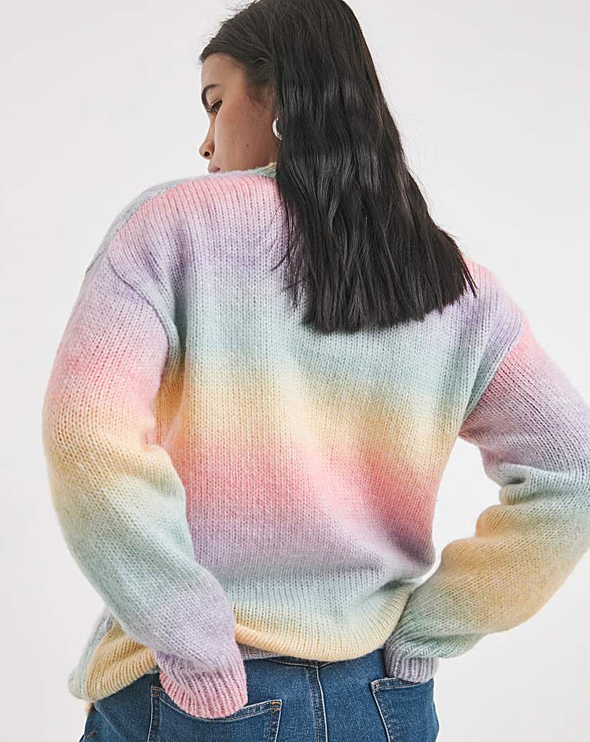 Rainbow Boyfriend Cardigan