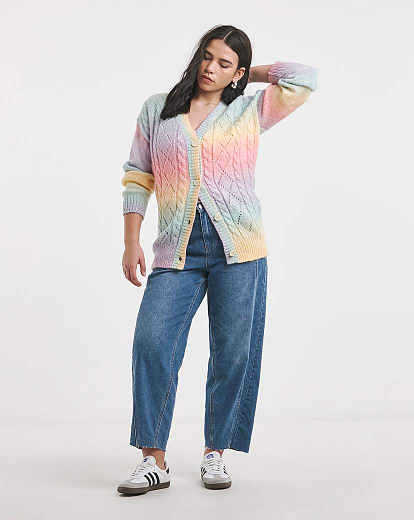 Rainbow Boyfriend Cardigan