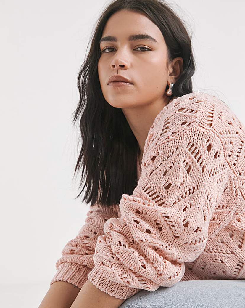 Pointelle Cardigan