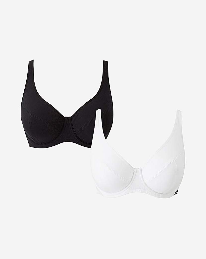 Slimma 2 Pack Cotton Full Cup Bras