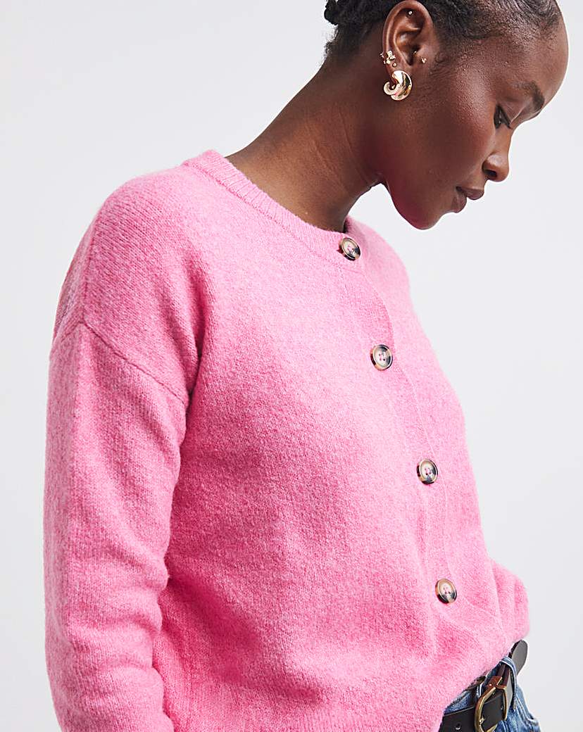 New In - Crew Neck Cardigan