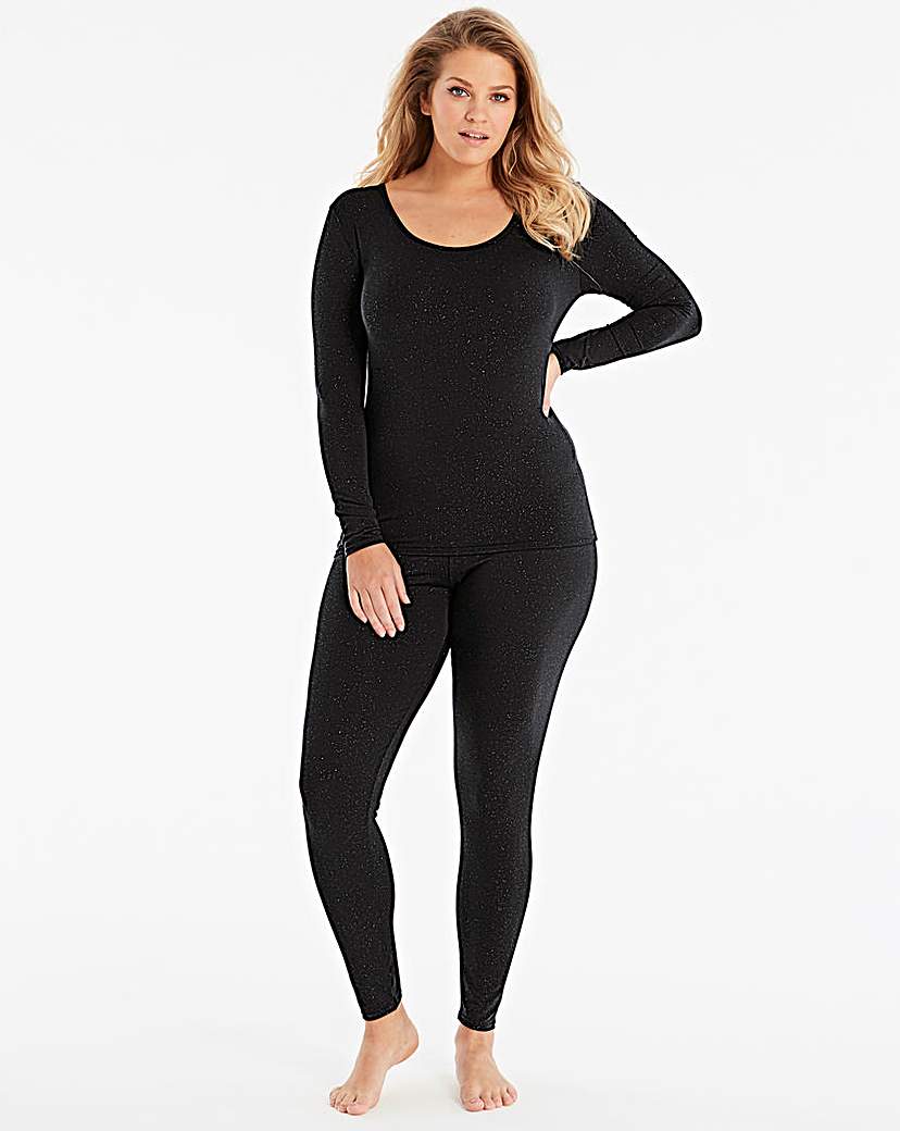 Image of Thermal Black Sparkle Leggings