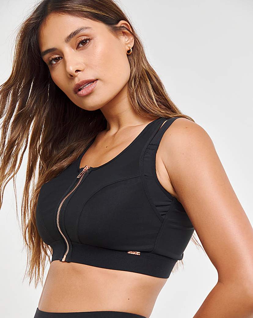 Figleaves Curve Zip Front Sports Bra