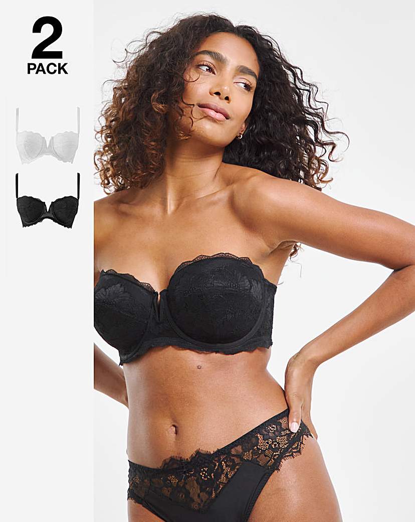 2Pk Katie Lace Padded Multiway Bras