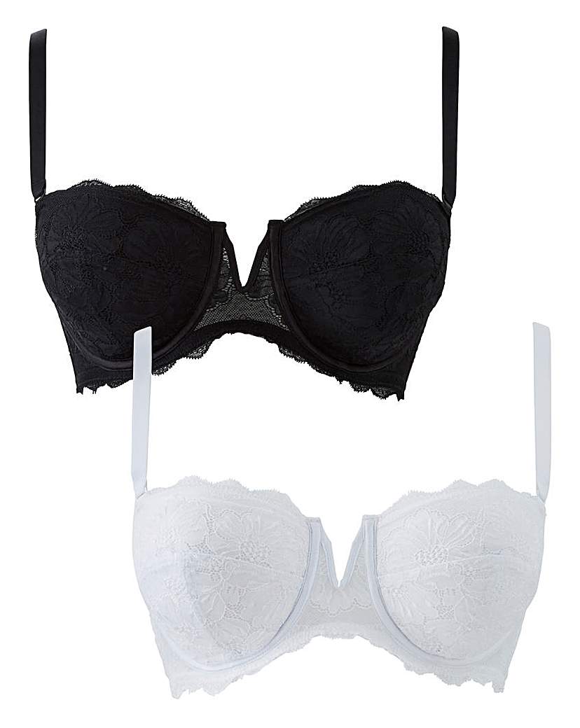 Image of 2Pk Katie Lace Padded Multiway Bras