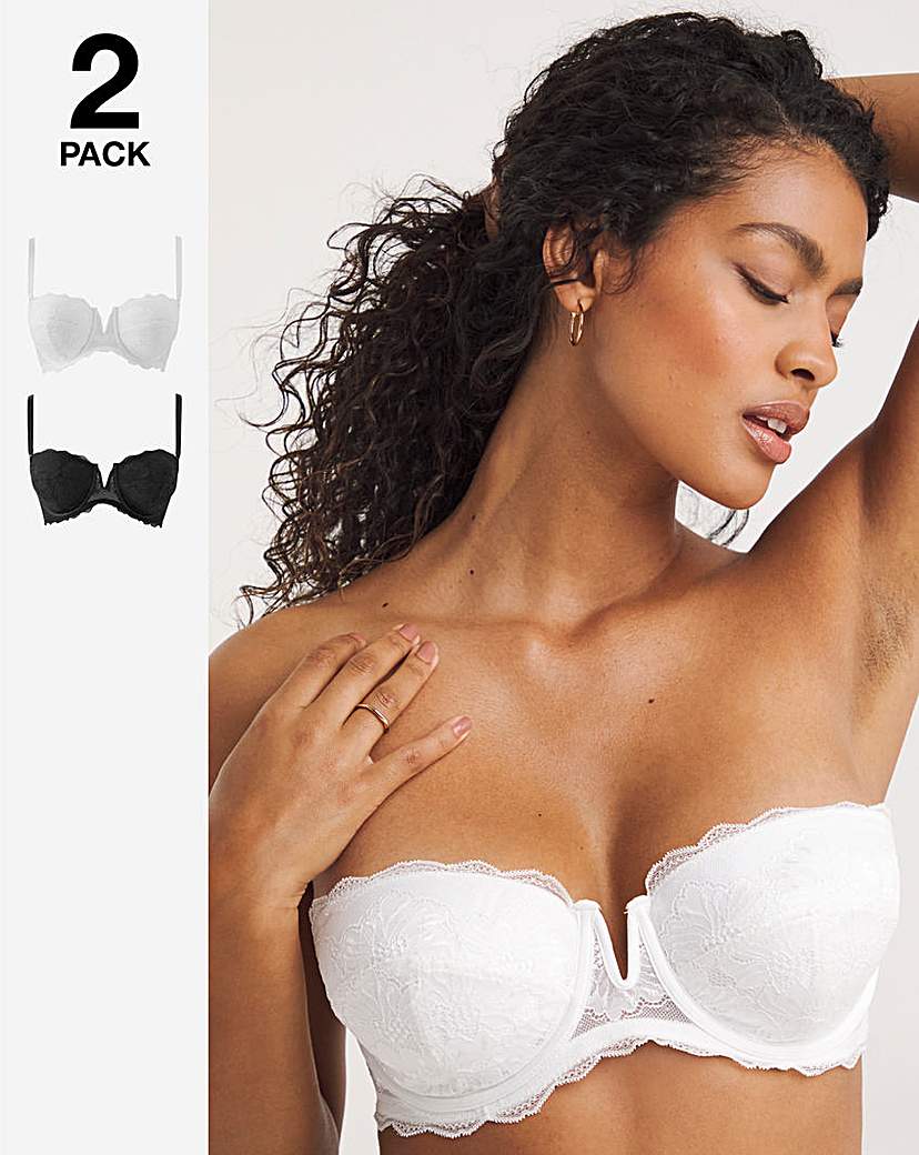 2Pk Katie Lace Padded Multiway Bras